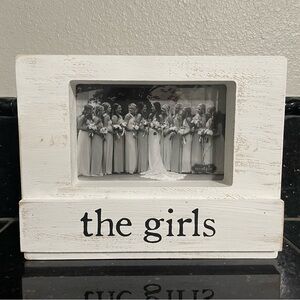 Mud Pie "the girls" Rustic White Frame